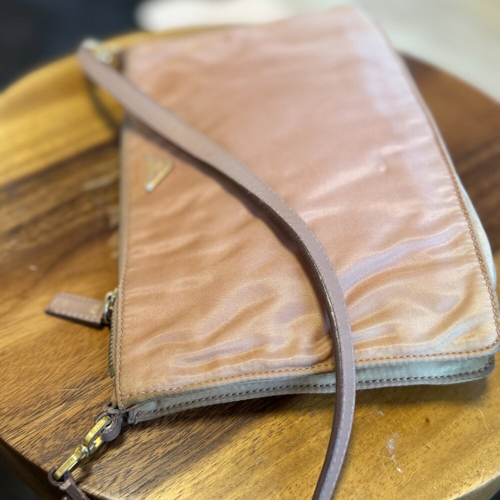 Rare Blush Prada Tessuto Shoulder Bag - Picture 7 of 7